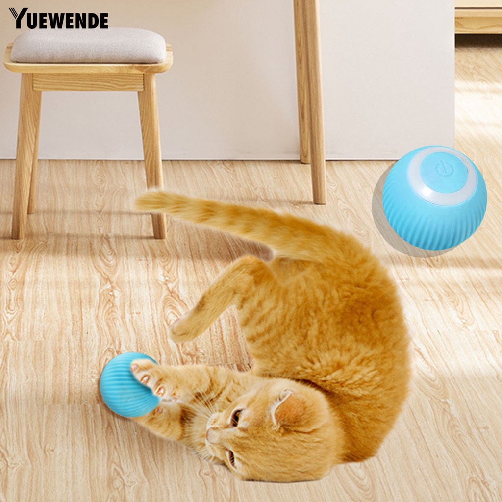 Đồ Chơi Bóng Lăn Điện Tử Tự Động Giảm Căng Thẳng Có Thể Sạc Lại Hỗ Trợ Huấn Luyện Mèo Cưng Trong Nhà