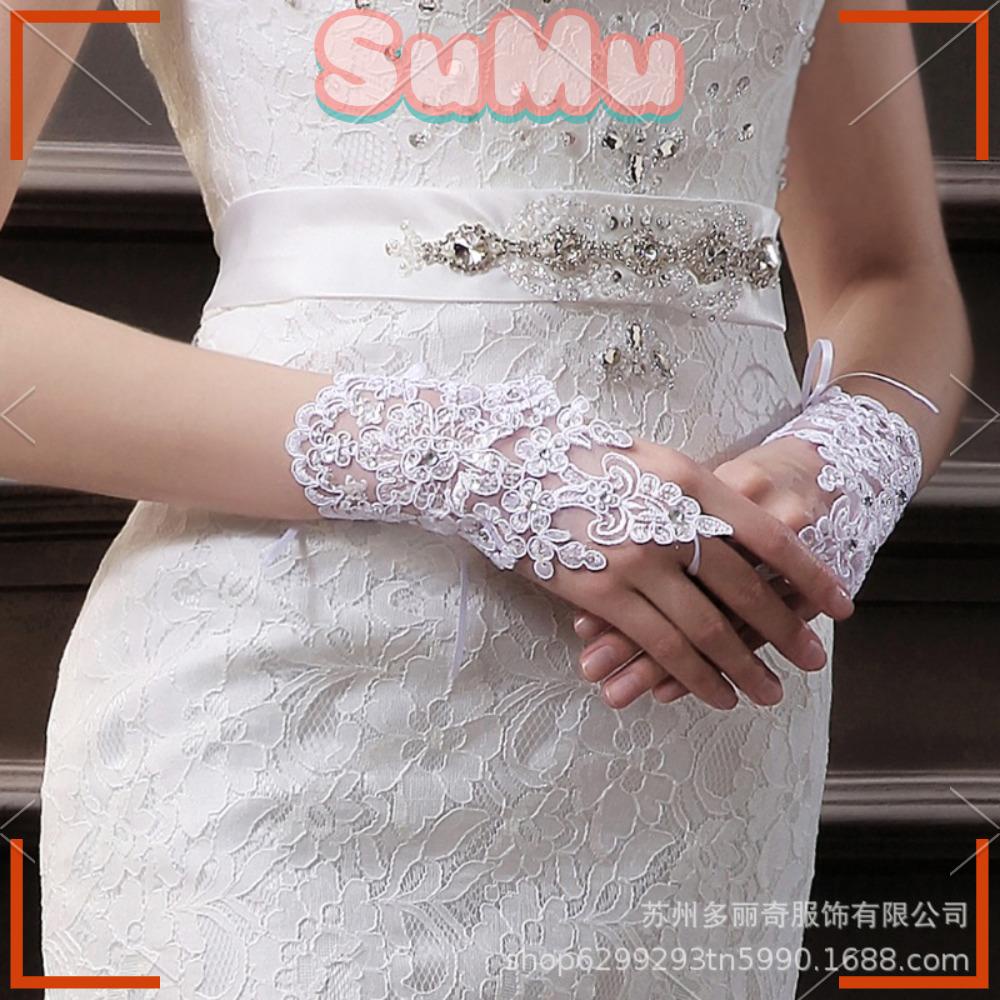 Găng Tay Cô Dâu Cao Cấp Quyến Rũ Thời Trang|Phụ Kiện Trang Trí Tiệc Cưới Xinh Xắn Chất Lượng