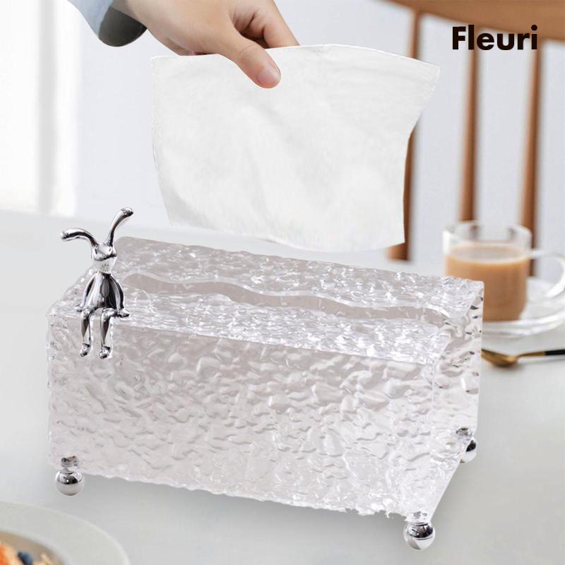 Vỏ Hộp Đựng Khăn Giấy Hình Chữ Nhật Bằng Acrylic Tiện Dụng Cho Phòng Khách / Nhà Bếp