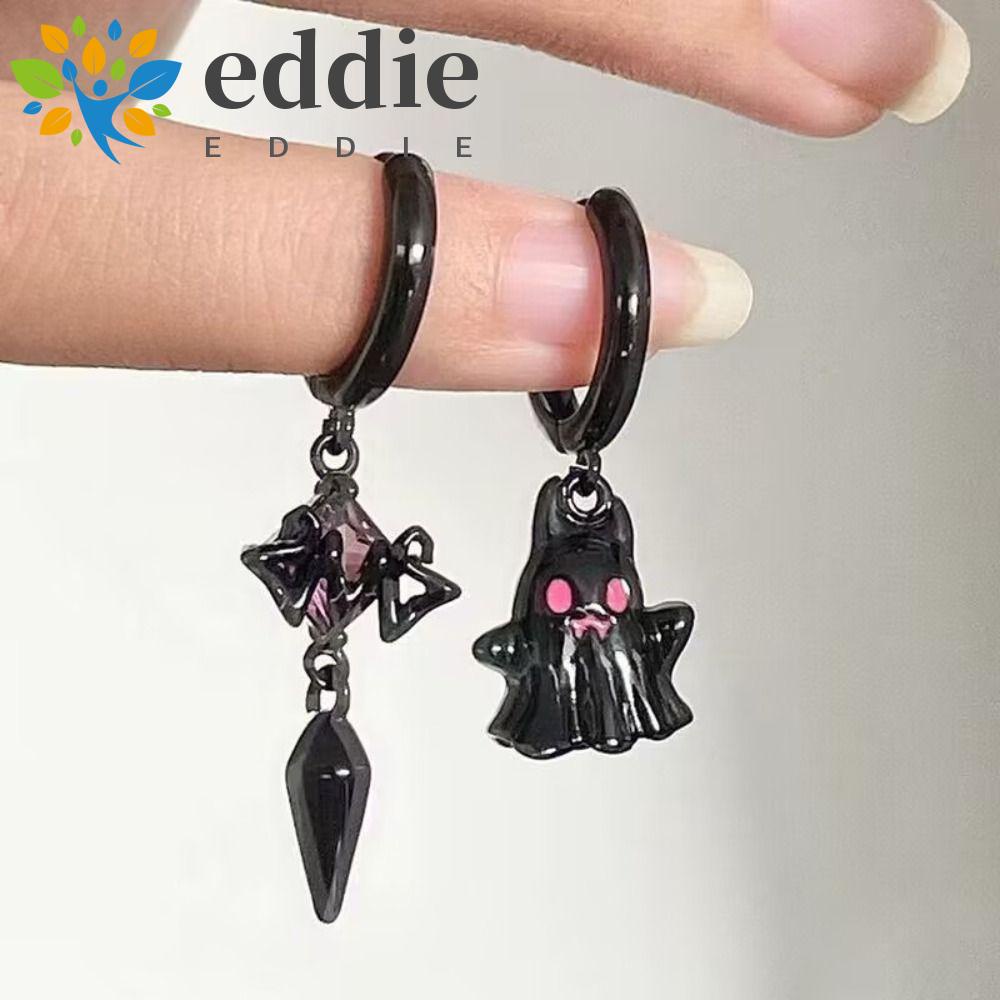 Bông Tai Dạng Xỏ Hình Ma Màu Đen 26Eddie Thời Trang Dự Tiệc Ngọt Ngào Cho Nữ