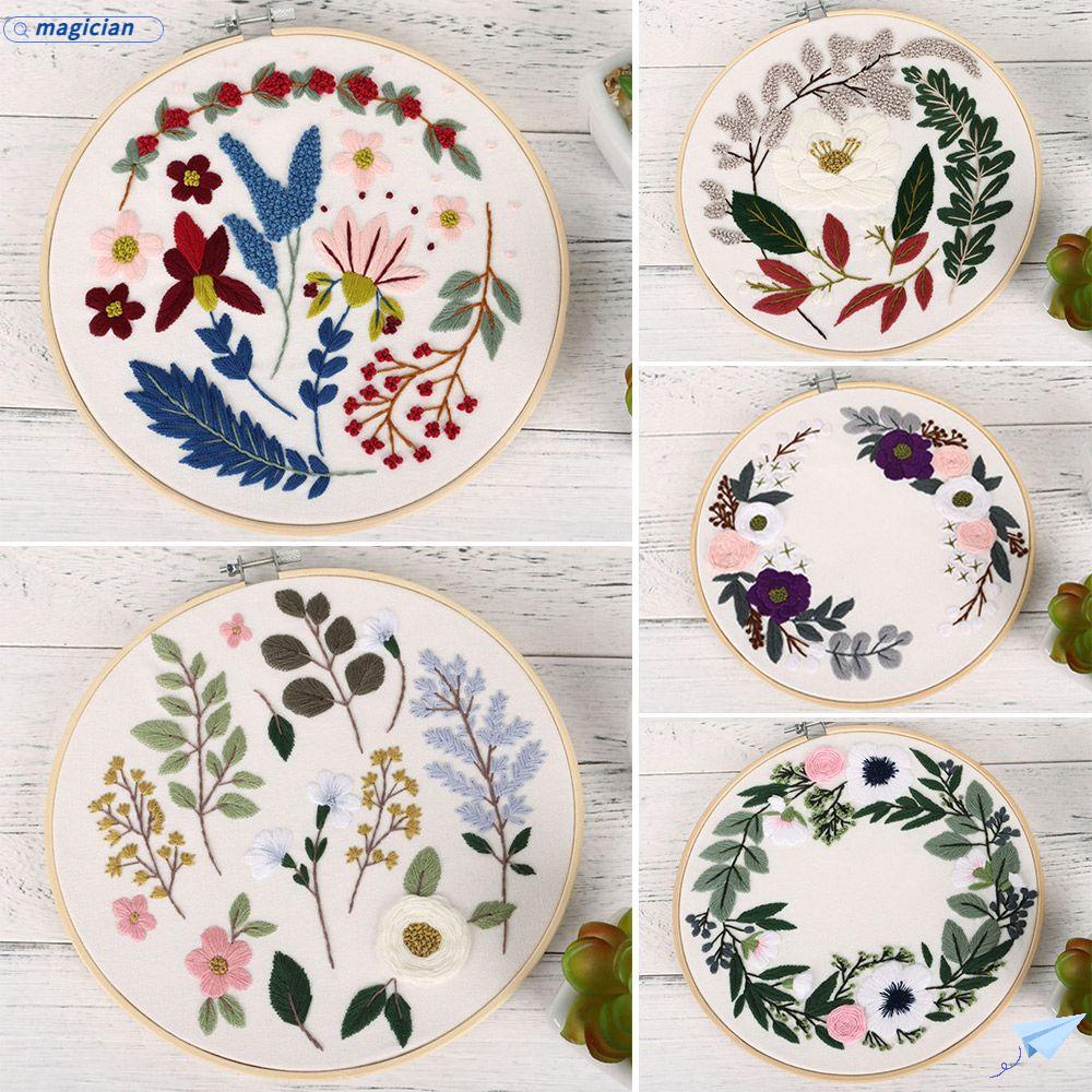 Bộ Tranh Thêu Chữ Thập Thủ Công Hình Bó Hoa Xinh Xắn