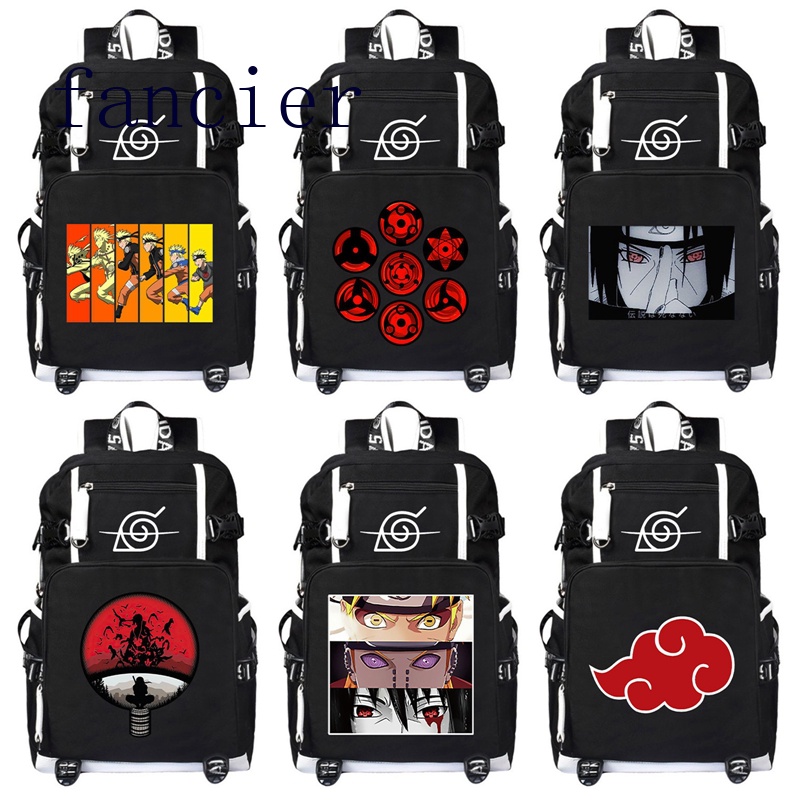 Fancier Ba Lô Học Sinh In Hình NARUTO Akatsuki Sharingan