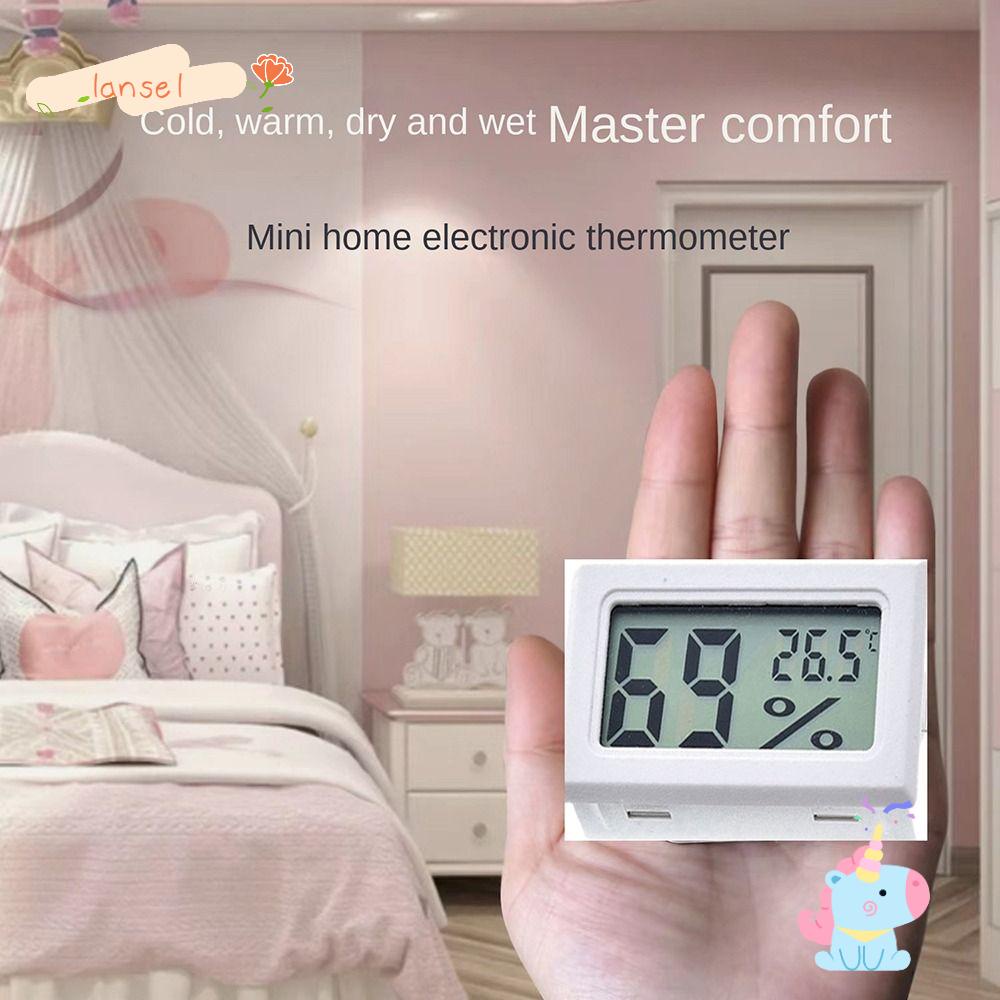 Máy Đo Độ Ẩm Kỹ Thuật Số Mini Màn Hình LCD Màu Đen Cho Nhà Bếp