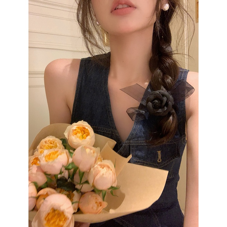 Dây Cột Tóc Cao Su Co Giãn Đính Ngọc Trai Và Nơ Dễ Thương