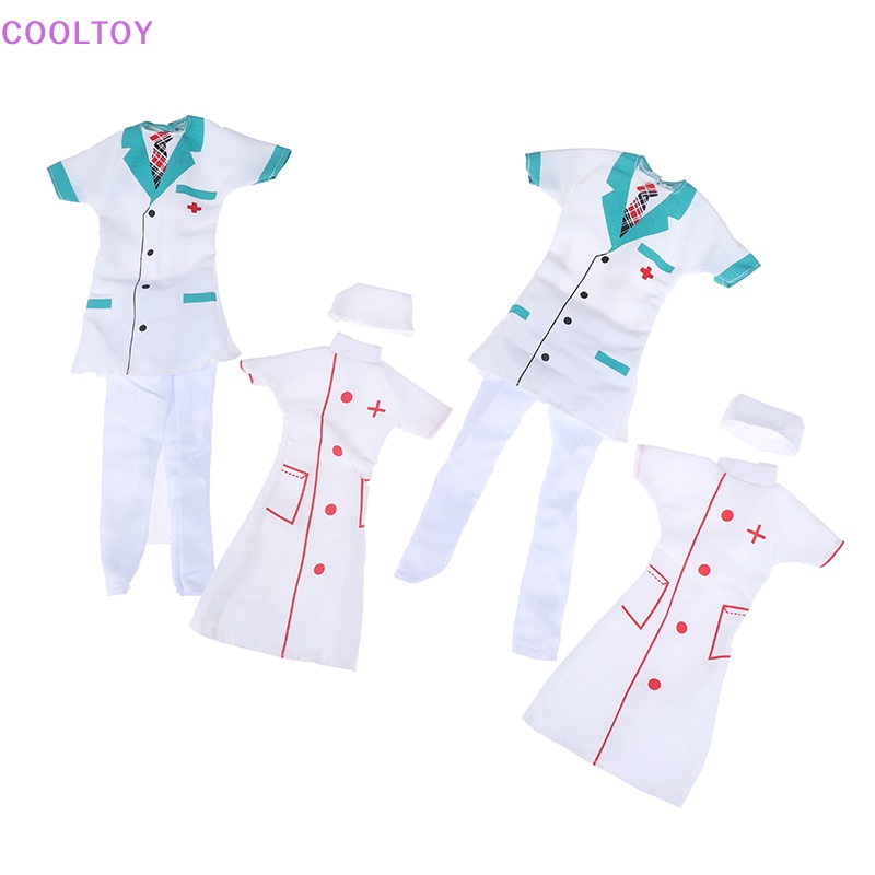 Set 2 Bộ Đồ Hóa Trang Bác Sĩ / Y Tá Cho Nhà Búp Bê