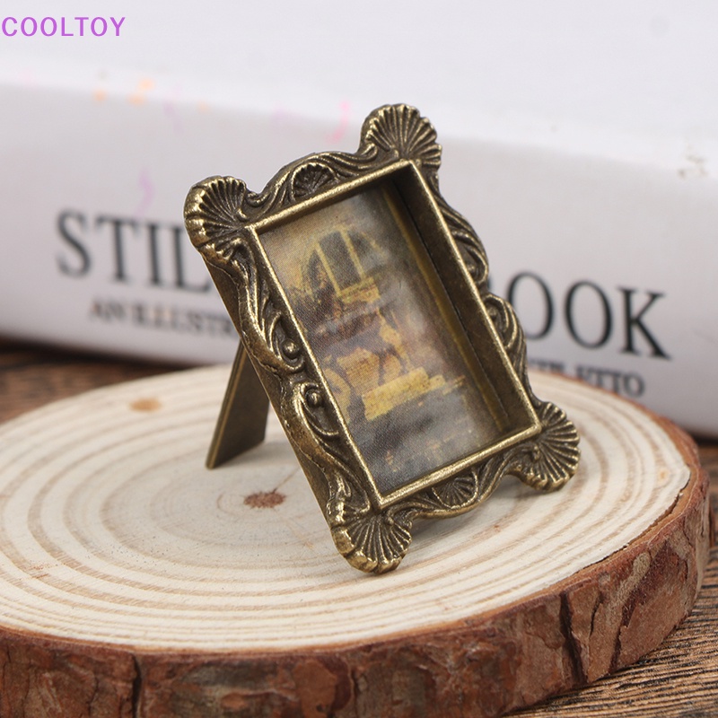 Cooltoy 1 Bộ Khung Ảnh Cổ Điển Thu Nhỏ 1: 12 Trang Trí Nhà Búp Bê