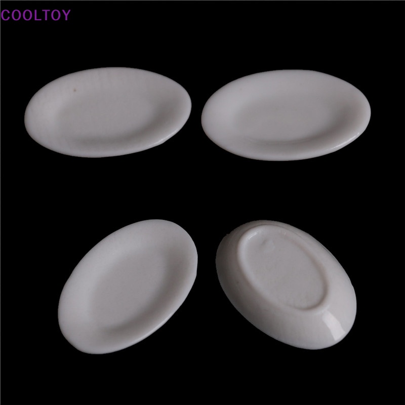 Set 4 Đĩa Sứ Mini Siwan Acene Dành Cho Nhà Búp Bê