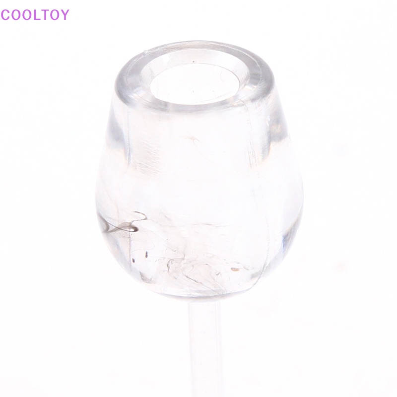 Set 10 Cốc Mini Trong Suốt Bằng Nhựa Resin Tỉ Lệ 1 / 12 Trang Trí Nhà Búp Bê