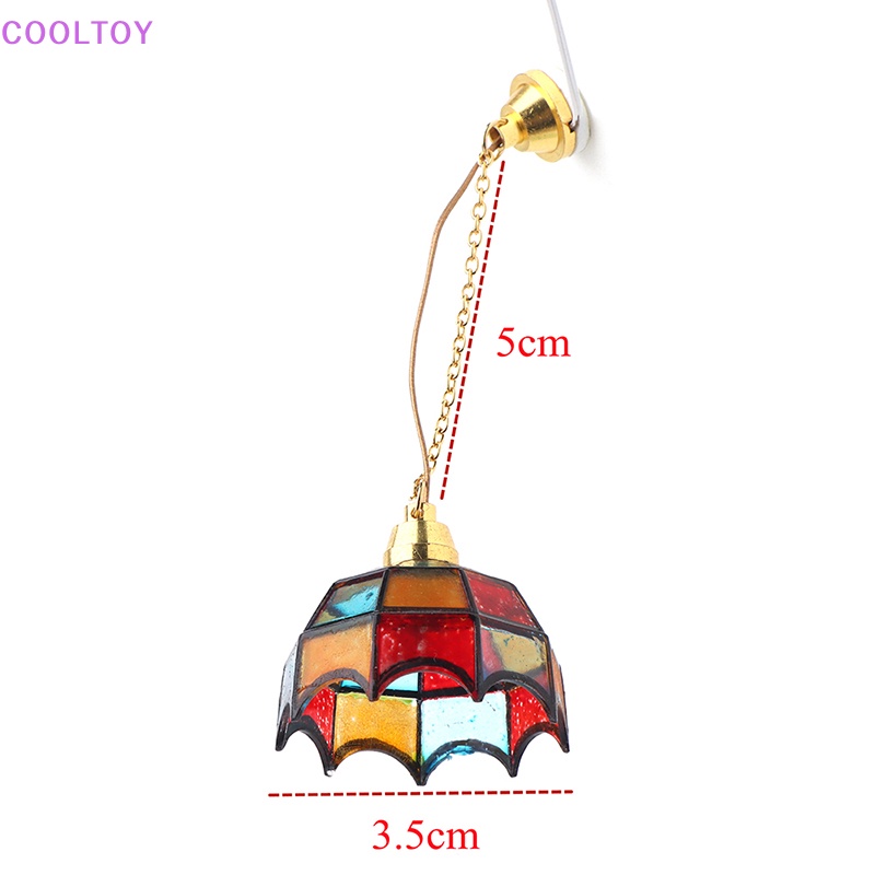 Cooltoy Mô Hình Đèn Chùm Mini Tỉ Lệ 1: 12 Trang Trí Nhà Búp Bê