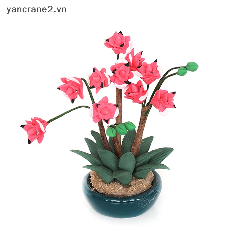 Chậu Hoa / Cây Cảnh Mini Tỉ Lệ 1: 12 Trang Trí Nhà Búp Bê / Tiểu Cảnh / Nhà Búp Bê / Chậu Cây Cảnh 2.vn