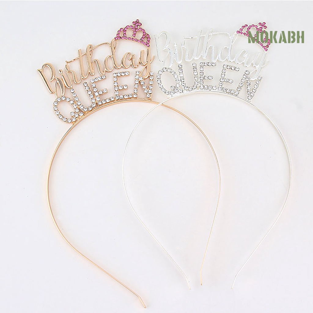 [Mokabh] Vương Miện Công Chúa Đính Đá Co Giãn Đáng Yêu Dành Cho Sinh Nhật Bé Gái