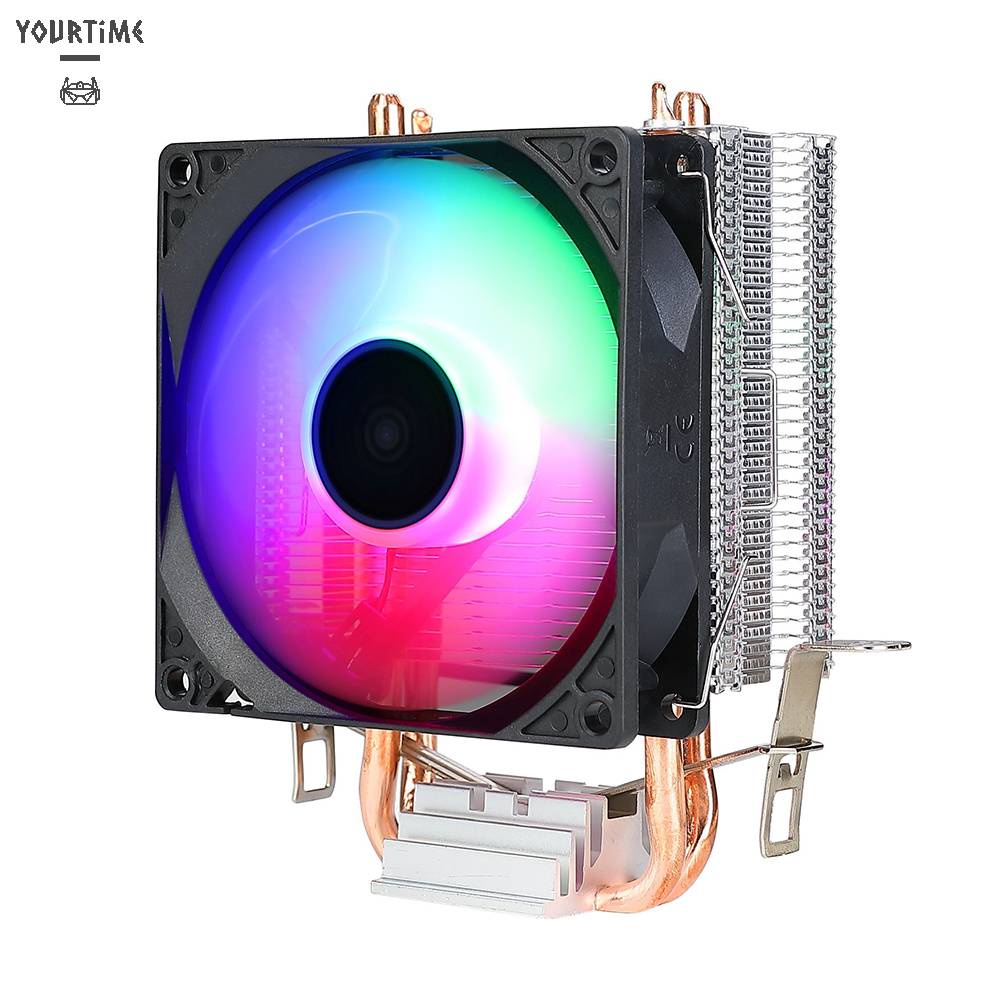 Quạt Tản Nhiệt CPU RGB 2 Ống 9cm Cho INTEL AMD