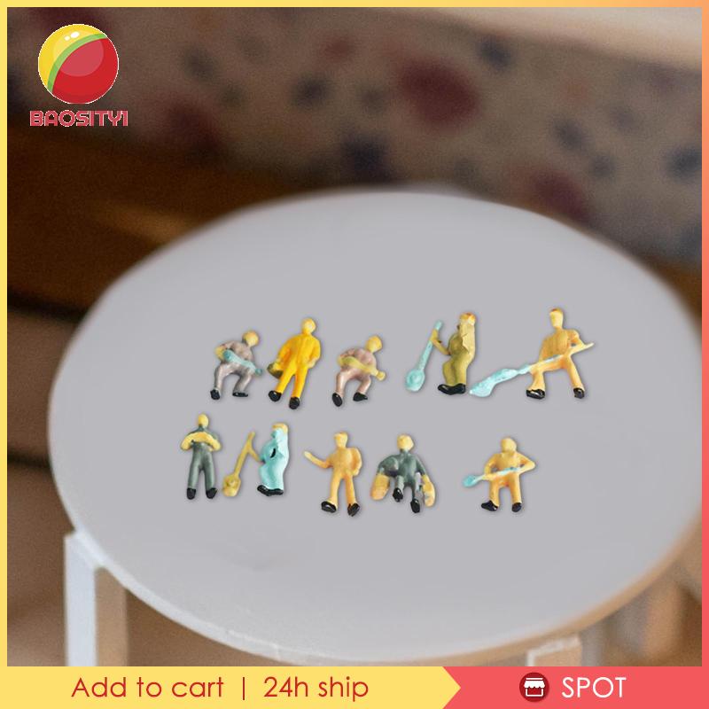 [Baosity1] Set 10 Mô Hình Đồ Chơi Công Nhân Đường Ray Xe Lửa Thu Nhỏ 1 / 43