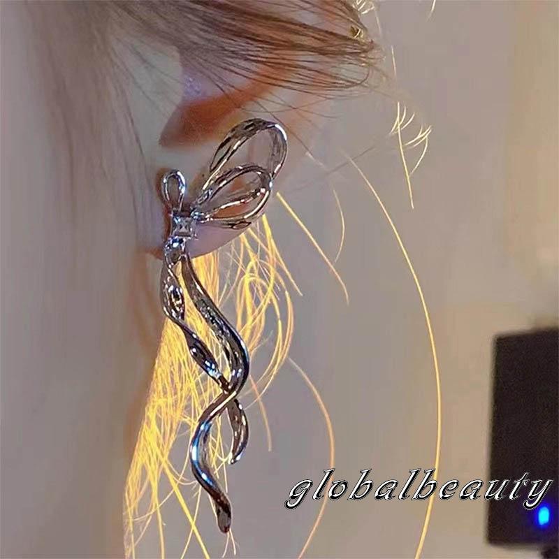 Bông Tai Hình Nơ Bằng Hợp Kim Tinh Tế Dành Cho Nữ