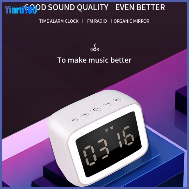 Loa Bluetooth Kỹ Thuật Số Thông Minh Hiển Thị Màn Hình Led HD Hỗ Trợ Thẻ Âm Thanh FM Và Phụ Kiện