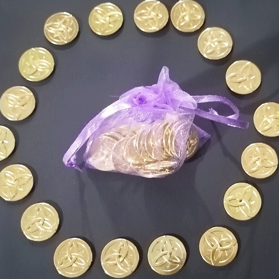 Set 20 Đồng Xu Vàng Mora Đồ Chơi Cho Cặp Đôi