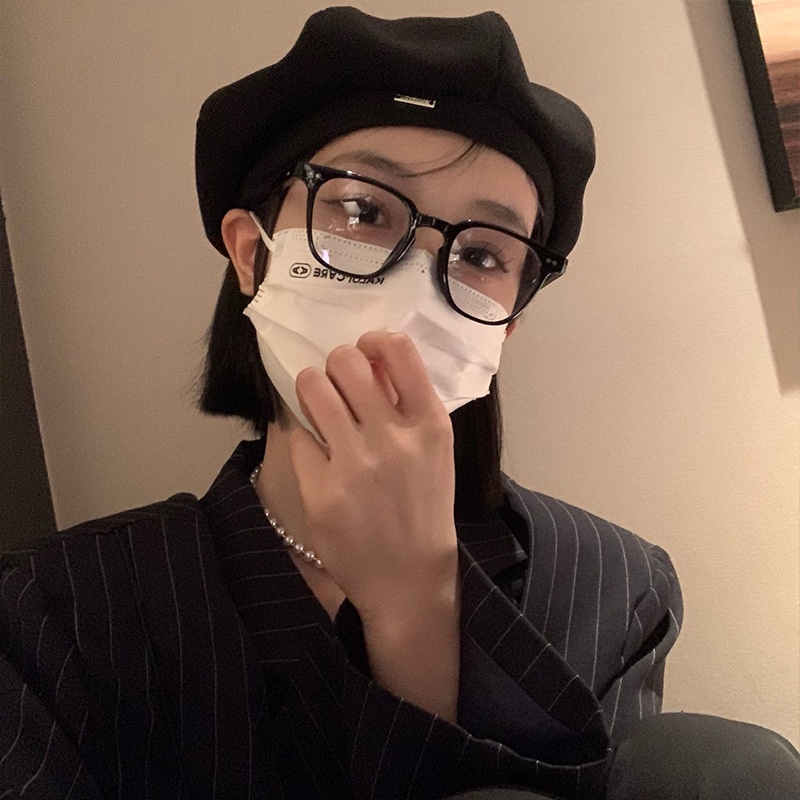 Mũ Beret Màu Đen Phong Cách Nhật Bản Thời Trang Thu Đông Cho Nữ