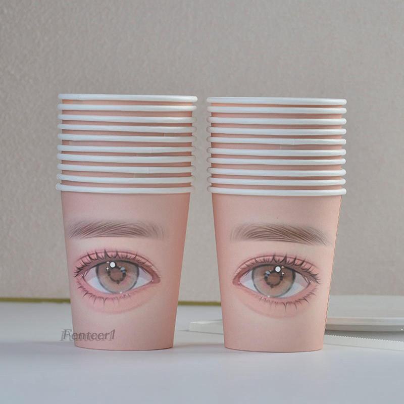 1 [Fenteer1] Cốc Giấy Luyện Tập Lông Mi Đa Chức Năng Dành Cho Người Mới Bắt Đầu