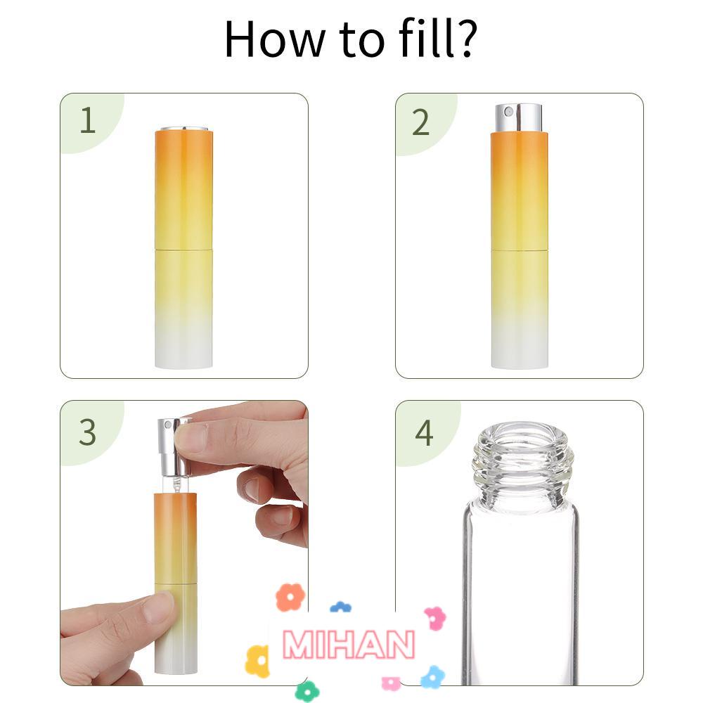 Lọ Đựng Nước Hoa Rỗng 8ML Màu Gradient Chống Rò Rỉ Hiệu MIHAN1