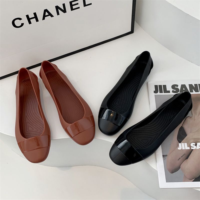 Giày Sandal Nhựa pvc Mềm Siêu Nhẹ Chống Trượt Nhanh Khô Thời Trang Mùa Hè Mới 2023 Cho Nữ