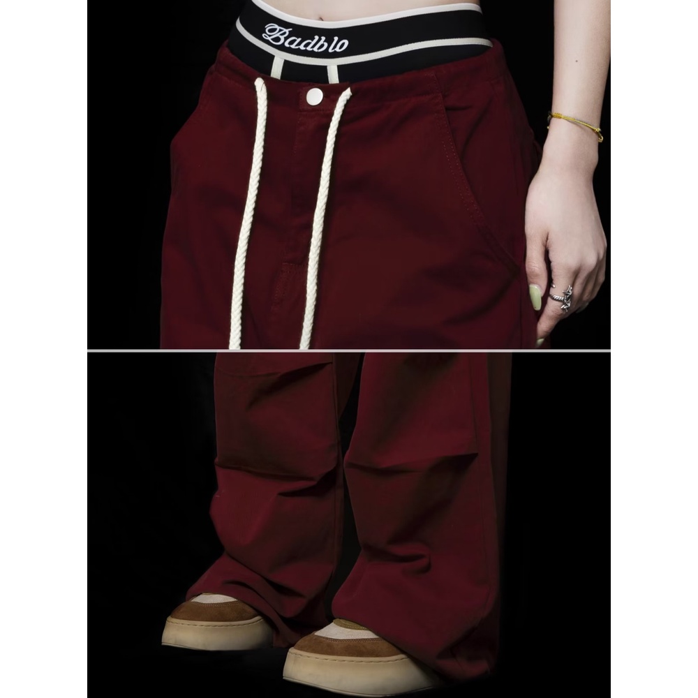 Quần Dài Ống Rộng Phong Cách Hiphop Đường Phố Cho Cặp Đôi