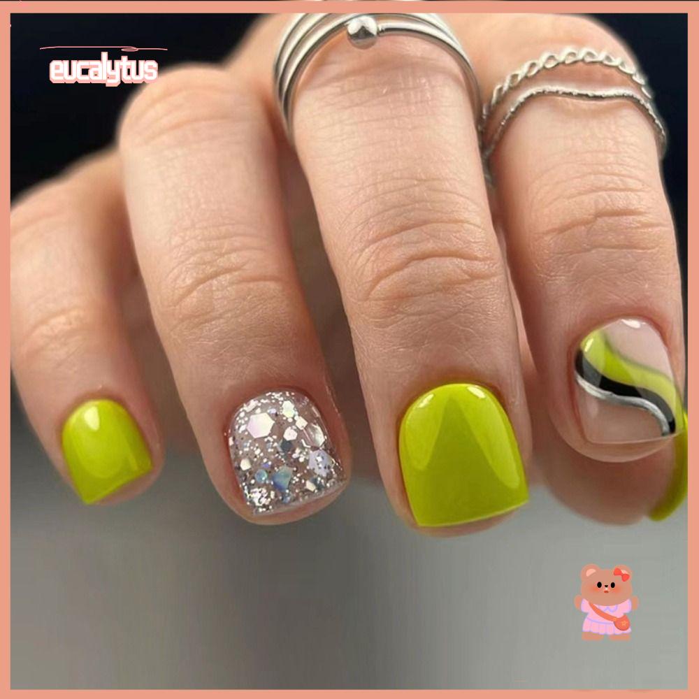 Set 24 Móng Tay Giả Dạng Nhấn Tiện Dụng DIY