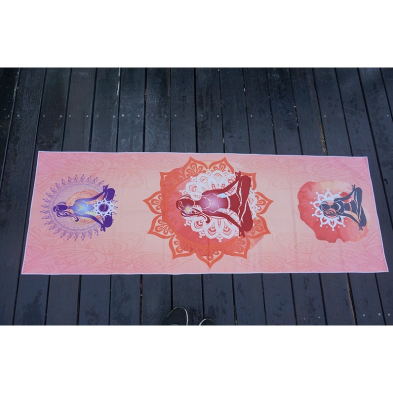 Yoga Mat trải khăn thấm mồ hôi chống ẩm trượt yoga trải khăn in yoga chăn yoga di động vệ sinh