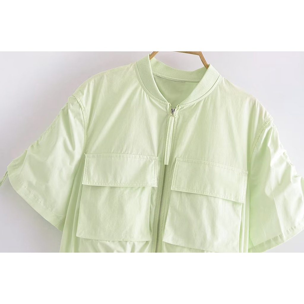 Áo Sơ Mi Giải Trí Thời Trang uibey + Váy Lửng Dài 23087