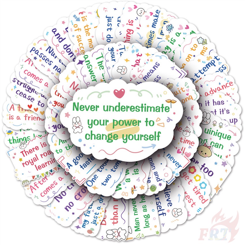 ❉ Sticker Dán Trang Trí Series 01 Vui Nhộn Độc Đáo ❉ Bộ 50 Sticker Chống Thấm Nước Họa Tiết Doodle Hợp Thời Trang