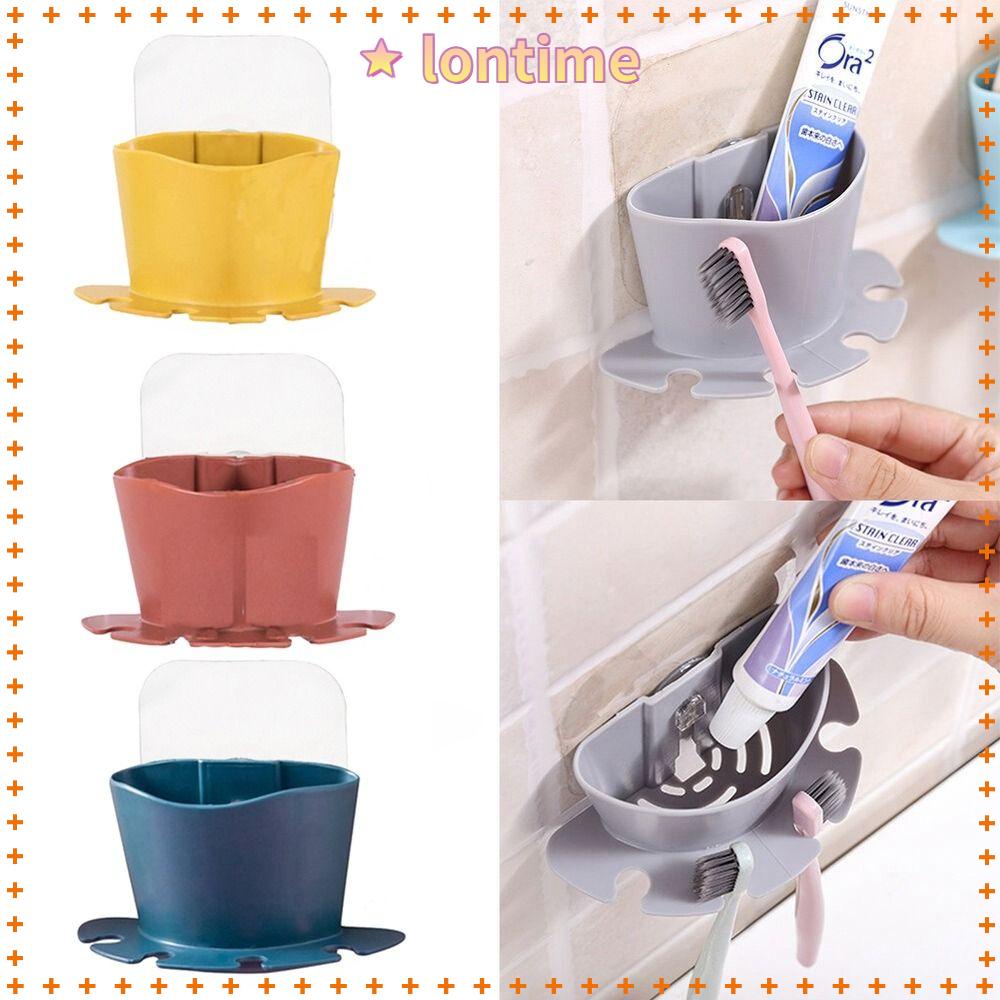 Giá Đỡ Bàn Chải Đánh Răng Tự Dính Tường Đa Năng Cho Phòng Tắm