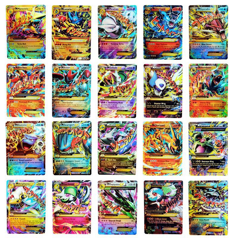 Thẻ Pokemon Bộ 60 Rayquaza Charizard MEGA GX thẻ flash huấn luyện viên, đồ chơi trẻ em
