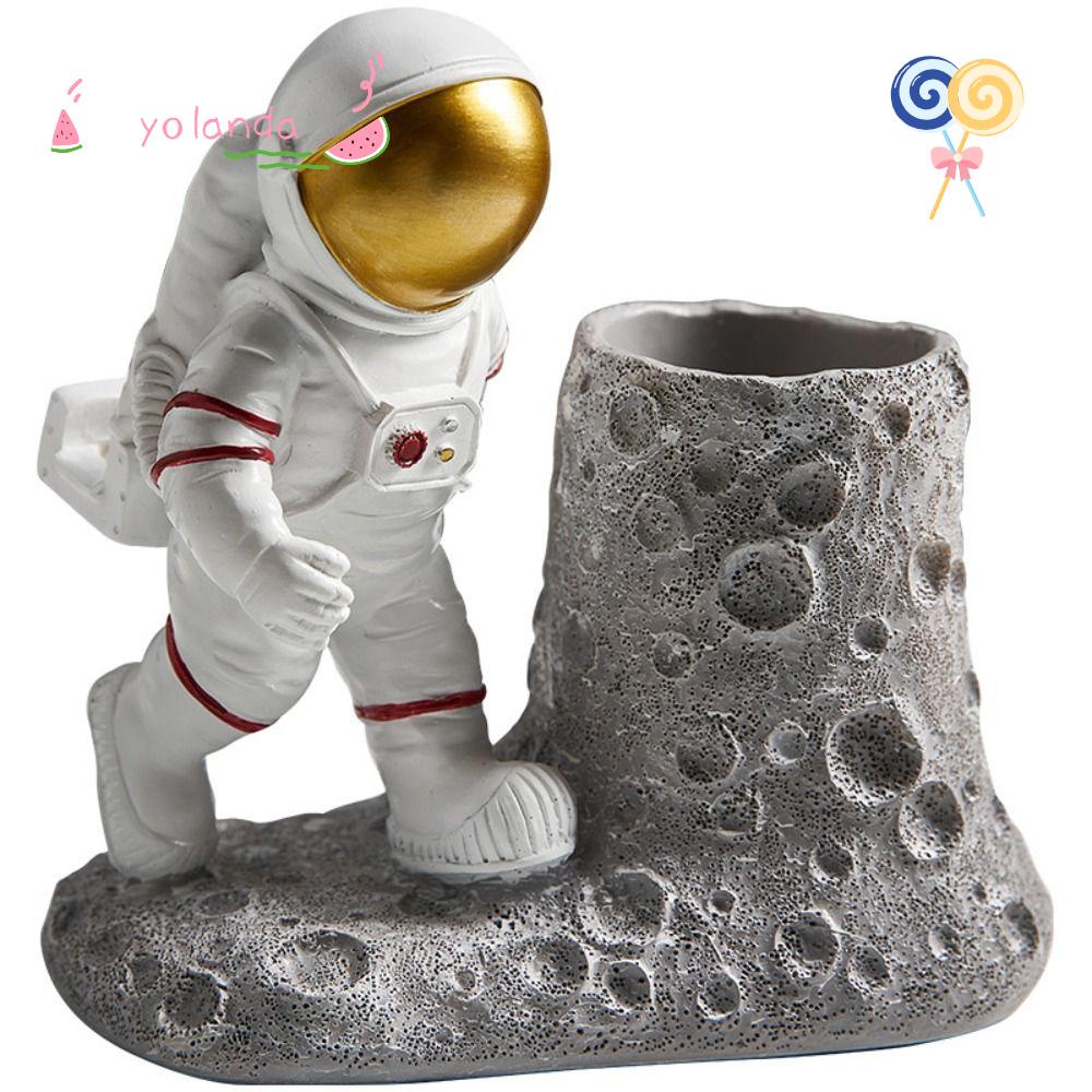 YOLA Giá Đỡ Bút Để Bàn Bằng Nhựa Resin Điêu Khắc Thủ Công