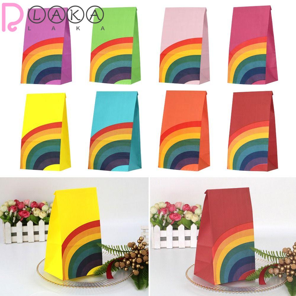 Set 40 Túi Đựng Kẹo Đáy Vuông Chống Dầu Trang Trí Nhà Cửa