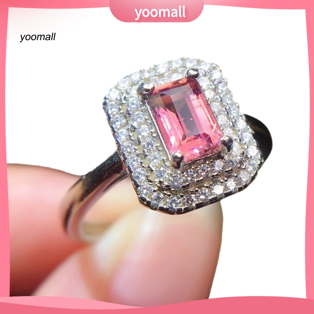 Nhẫn Hở Đính Pha Lê Nhân Tạo Tinh Tế Có Thể Điều Chỉnh Cho Nữ