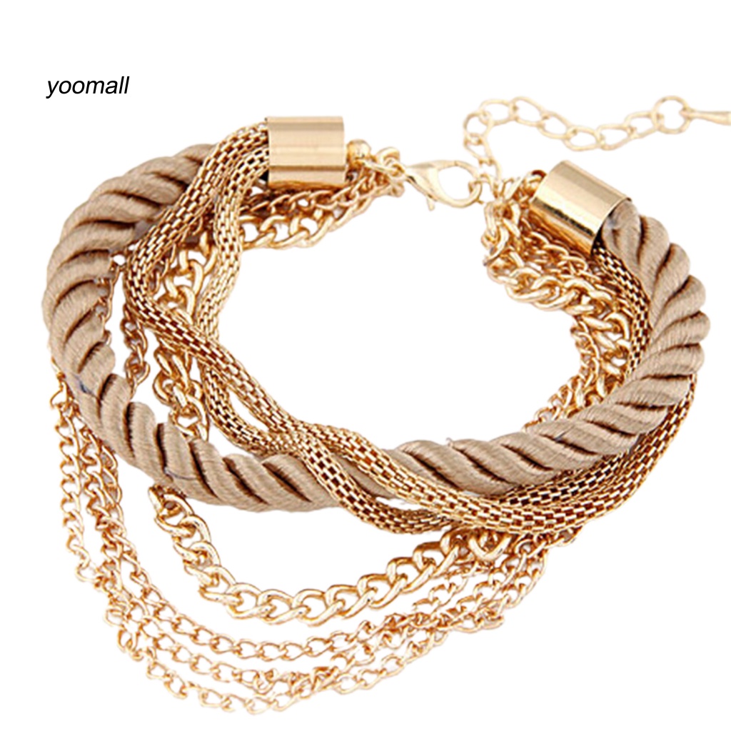 Vòng Tay Hợp Kim Nhiều Lớp Có Thể Điều Chỉnh Kích Thước