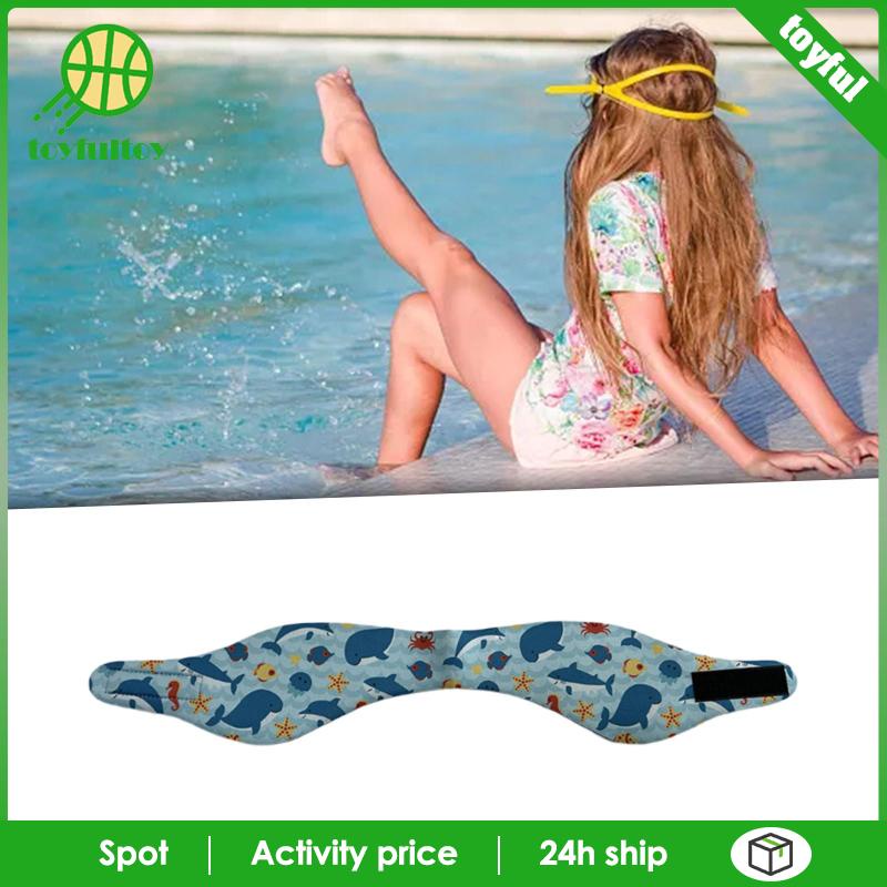 [Toyfulcabin] Băng Đô Bơi Co Giãn Bằng Cao Su Tổng Hợp Hình Đôi Tai Dễ Thương Chắc Chắn