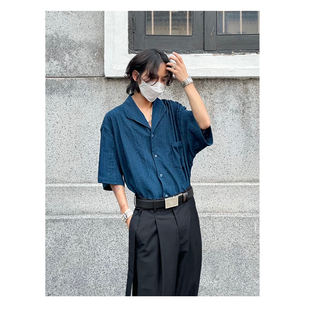 Áo Sơ Mi Tay Ngắn 14gsl Phong Cách Retro Nhật Bản Thời Trang Mùa Hè Cho Nam Và Nữ