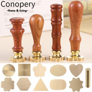 Conopery Con Dấu Bằng Đồng Hình Trái Tim Tròn Phong Cách Giáng Sinh Cổ Điển
