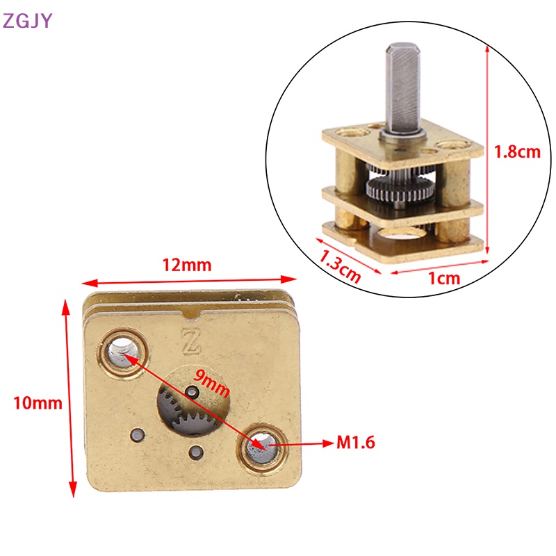 Mô Tơ Hộp Số Điện Mini ZGJY N20 Màu Vàng Mới