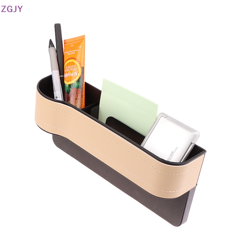 Hộp Da Đựng Cốc / Thẻ / Điện Thoại Chống Rò Rỉ Thông Dụng Gắn Khe Hở Ghế Ngồi Xe Hơi Mới