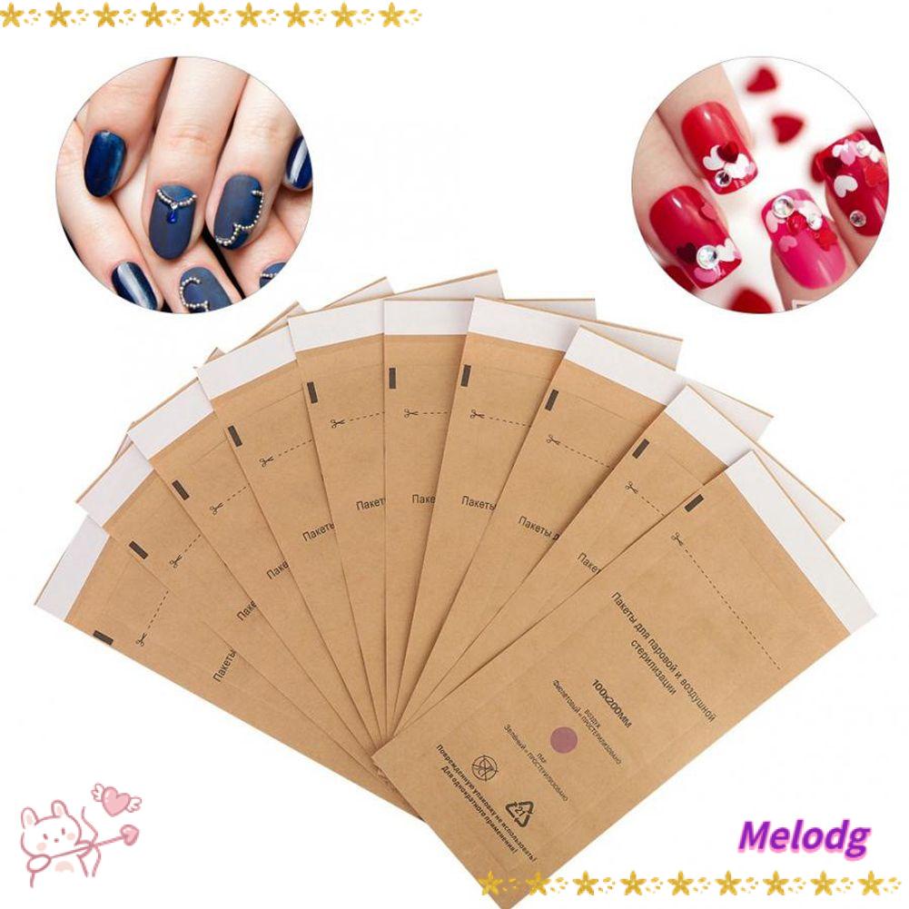 MELODG Set 10 Túi Đựng Mỹ Phẩm Khử Trùng Không Độc Hại Dùng Một Lần Chuyên Dụng Cho Salon