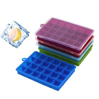 New 24 Grids Silicone Ice Cube Tray Large Square Ice Cube Maker Mould DIY