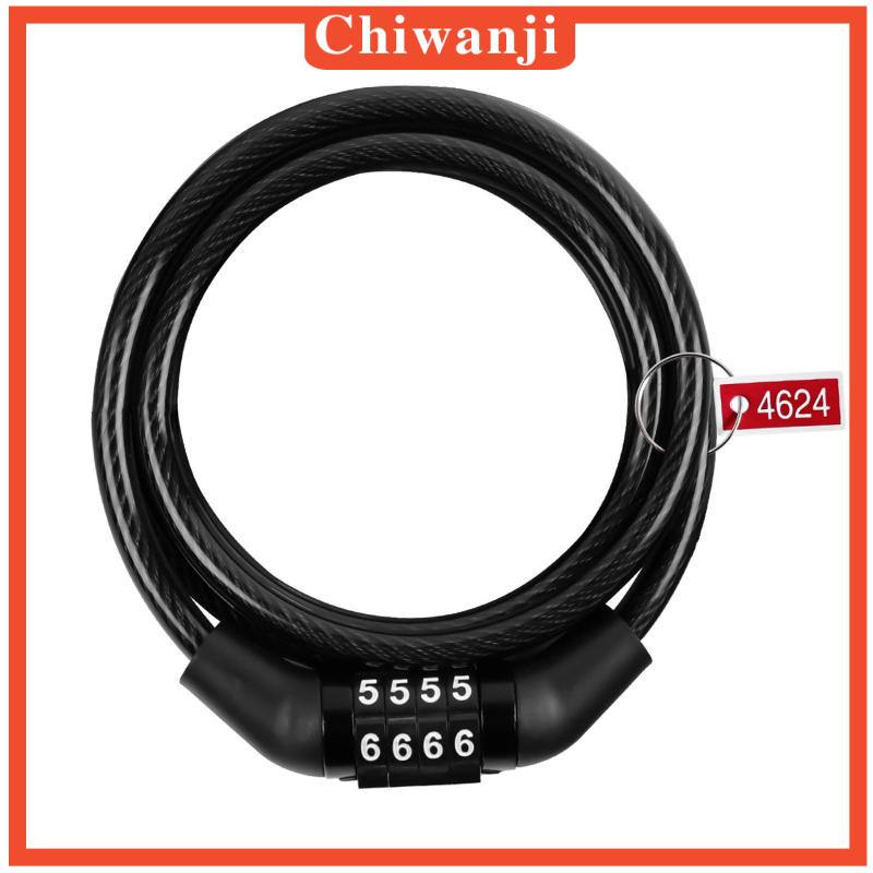Dây Cáp Khóa Xe Đạp 4 Chữ Số Chiwanji