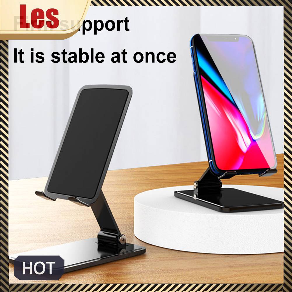 Giá Đỡ Điện Thoại / Máy Tính Bảng Bằng Kim Loại T5 Chống Trượt Có Thể Gấp Gọn Tiện