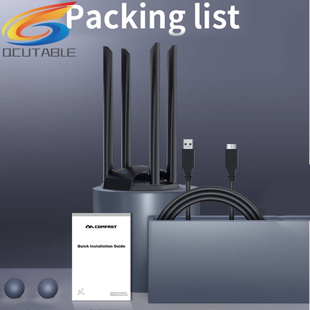 Bộ ChuyểN ĐổI WiFi COMFAST CF-WU785AC 1300M, USB 3.0 4 Ăng-Ten