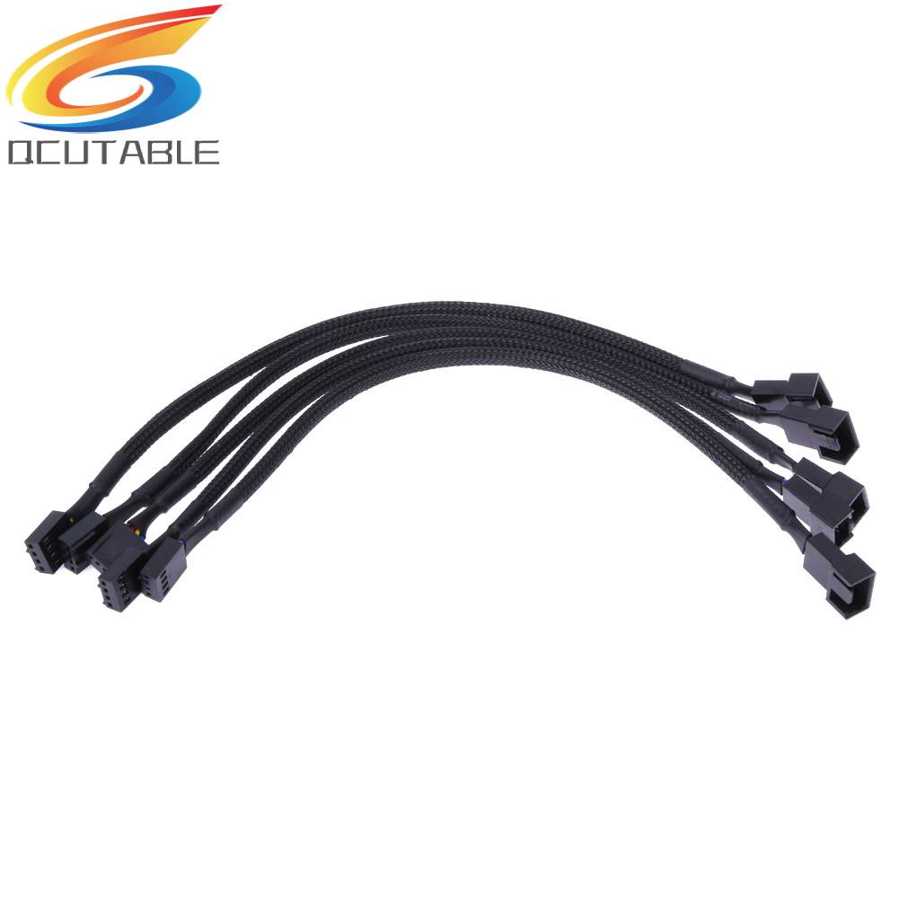 Set 5 Cáp Nối Dài Quạt Tản Nhiệt 4 Pin PWM 12in Cho Máy Tính