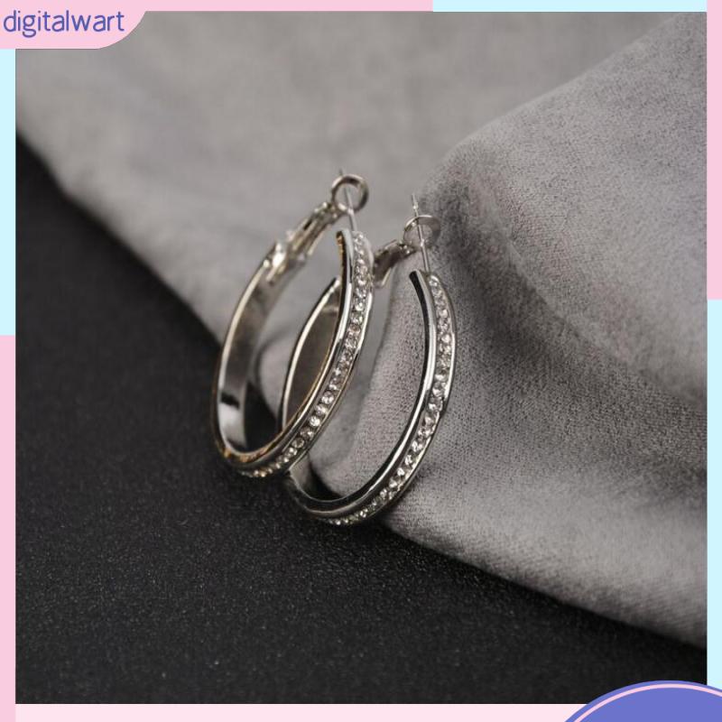 Khuyên Tai Tròn Lớn Đơn Giản Cá Tính Đa Năng [DG]