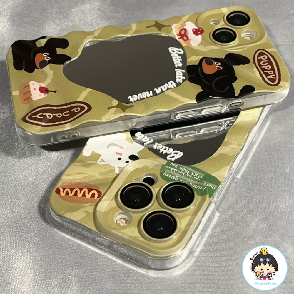 Ốp Điện Thoại TPU Mềm Chống Sốc Tráng Gương Họa Tiết Hoạt Hình Thời Trang Cho IPhone 11 12 13 14 Pro Max