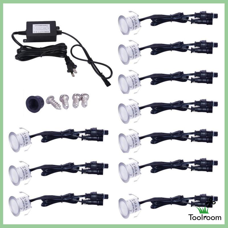 Set 10 Đèn LED IP67 Chống Thấm Nước Trang Trí Sân Vườn