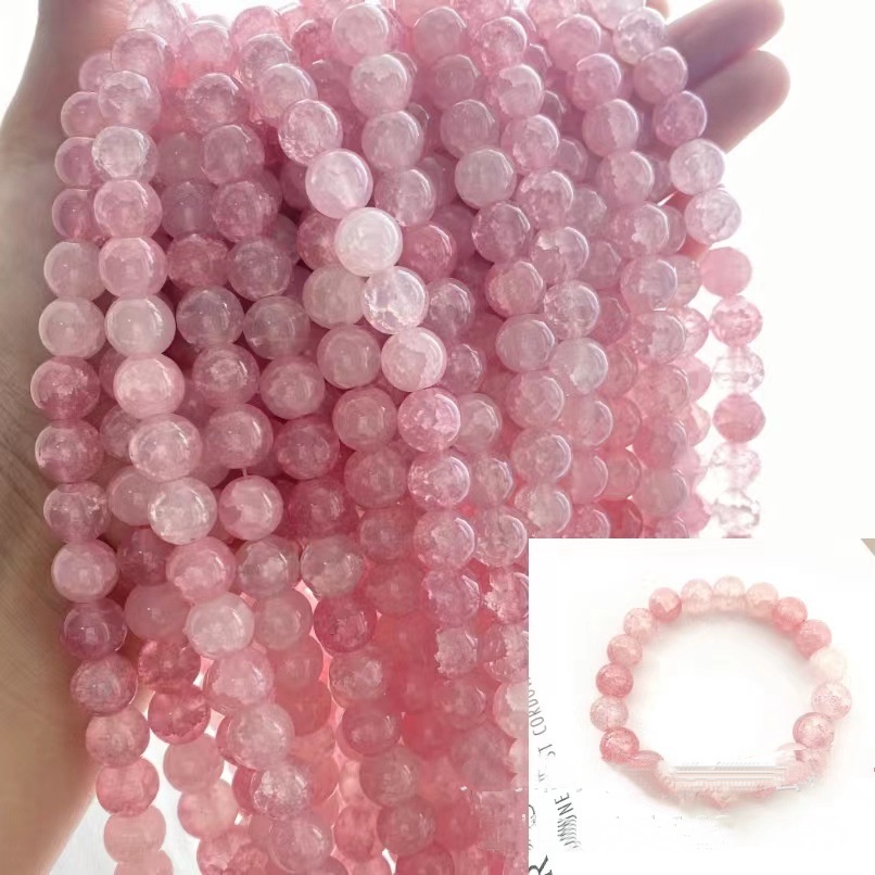 Set 100 Hạt Đá Ngọc Bích 10mm Dùng Làm Trang Sức Thủ Công